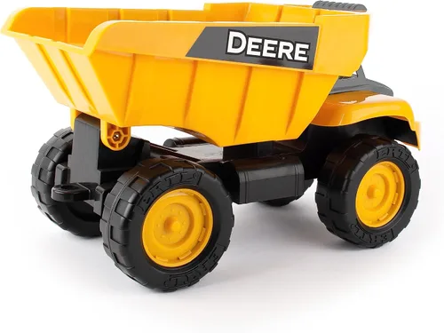 Vista 2 de TOMY John Deere Big Scoop - Camión volquete de juguete con cama basculante – 15 pulgadas – Juguetes de caja de arena para exteriores – Juguetes