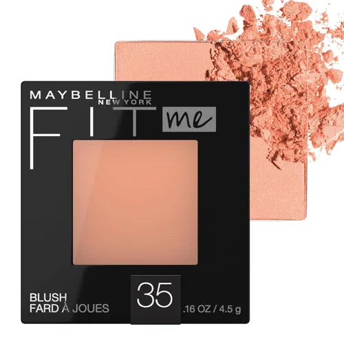 Vista 13 de Maybelline Fit Me Blush, Ligero, Suave, Mezclable, Maquillaje de Color de Larga Duración que Realza el Rostro Todo el Día, Buff, 1 Unidad