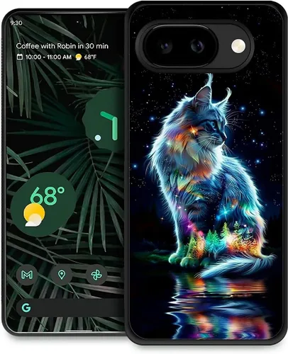 Vista 212 de Compatible con Google Pixel 4A 5G Mobile Case Creative Acrylic Panel trasero Silicona Protección Grip especialmente diseñado para Google Pixel 4A 5G