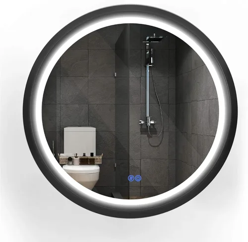 Vista 22 de Espejo LED de longitud completa de 19 x 59 pulgadas para baño con 3 modos de color, atenuador táctil, tocador iluminado de pie o montaje en pared