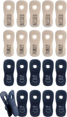 Vista 6 de Rae Dunn Clips para Bolsas con Imán - Clips para Alimentos, Clips para Chips, Clips para Bolsas para Almacenamiento de Alimentos con Sello Hermético