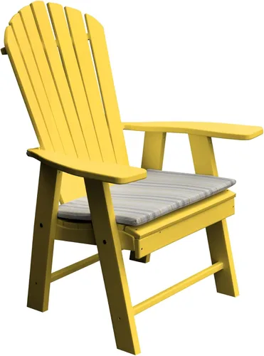 Vista 10 de Furniture Barn USA Silla Adirondack vertical de polietileno (azul Aruba)