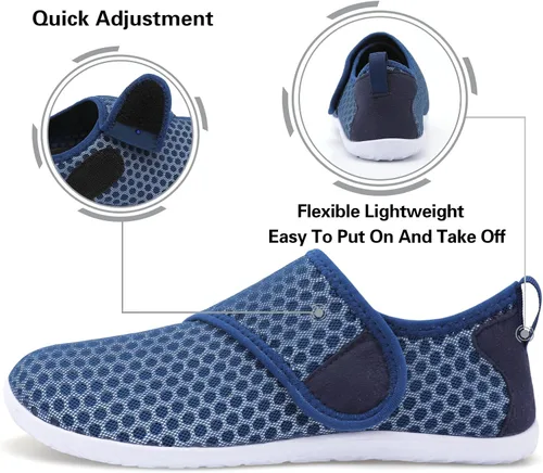 Vista 4 de Lisdwde Zapatos de agua antideslizantes para hombre y mujer, zapatos de natación, deportes de playa, secado rápido, zapatos de calcetín para mujeres