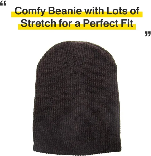 Vista 49 de KBETHOS Cómoda colección de gorros suaves y holgados de algodón de punto acrílico para invierno, cálido sombrero de esquí holgado unisex varios