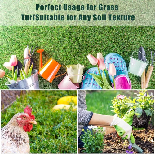 Vista 6 de Therwen 100 estacas de césped de 6 pulgadas para césped artificial, grapas de paisaje verde, galvanizadas a granel, estaca de jardín resistente
