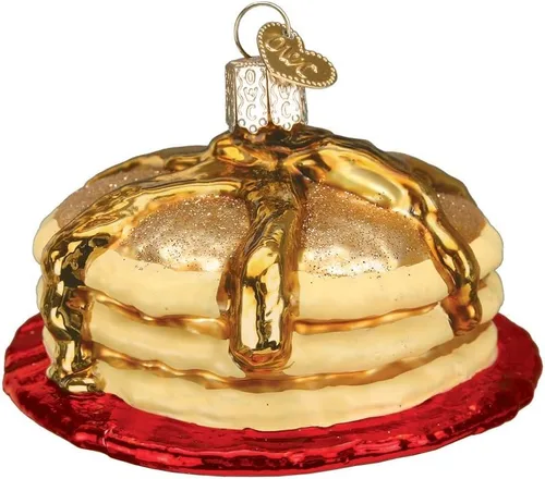 Vista 7 de Old World Christmas Adorno de vidrio soplado de sándwich de desayuno para árbol de Navidad, decoración navideña hecha a mano, comida - colección