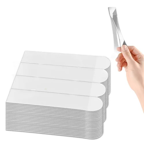 Vista 12 de 100 tiras transparentes para colgar cuadros, calcomanías invisibles de repuesto para póster, ganchos de pared resistentes, sin daños, cinta adhesiva