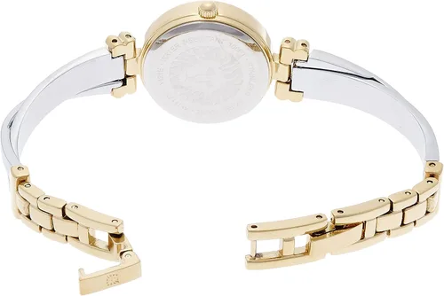 Vista 2 de Anne Klein Reloj de pulsera de dos tonos AK1171MPTT para mujer, Rosado, Movimiento de cuarzo