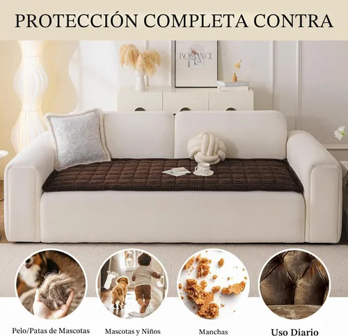 Vista 3 de MYSKY HOME Funda de Sofá para Perros Lavable, Fundas de Sofá para Perros, Funda Protectora de Sofá Antideslizante Lavable Alfombrilla para Perros