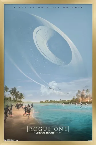 Vista 18 de Trends International Star Wars: Rogue One - Teaser Wall Poster, 14.725" x 22.375", Barnwood Framed Version