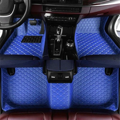 Vista 26 de Alfombrillas de Piso para Automóvil de Lujo para Todo Clima, para Hombres y Mujeres, Personalizadas para Mercedes-Benz AMG, Alfombra Negra Línea