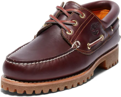 Vista 10 de Timberland Men's Authentic 3-Eye Lug Handsewn Boat Shoes Marrón