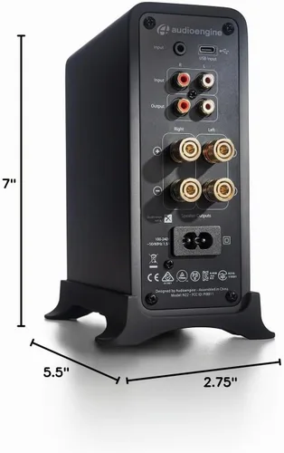 Vista 10 de Audioengine Amplificador estéreo de escritorio N22 - Amplificador de potencia compacto