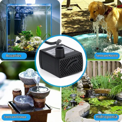 Vista 3 de BARST Mini bomba de agua sumergible de 40 GPH con cable de alimentación