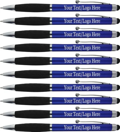 Vista 19 de SyPen Bolígrafos personalizados con nombre o logotipo, paquete de 300 bolígrafos personalizados para negocios, combo de bolígrafo y lápiz óptico
