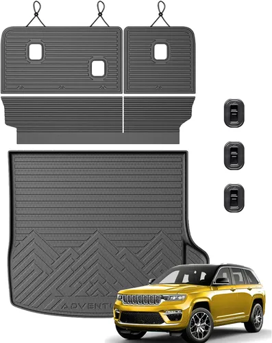 Vista 32 de KUST Alfombrilla de carga para maletero para Land Rover Discovery 4 LR4 2010-2016 (5/7 asientos) Cubierta trasera de goma Discoery 4 accesorios