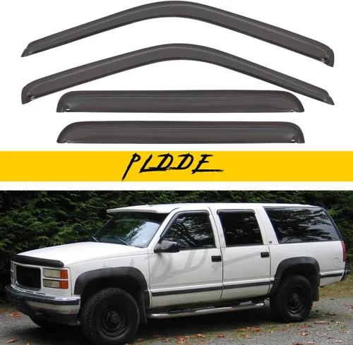 Vista 54 de Protectores de lluvia compatibles con modelos Trailblazer/GMC Envoy 2002-2009 para 5 pasajeros, visera de ventana lateral, deflector de viento