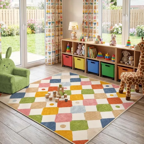 Vista 27 de jinchan Alfombra a rayas de 2 x 3 para entrada, alfombra de cocina, tapete pequeño, antideslizante, ligero, de bajo perfil, decoración para entrada