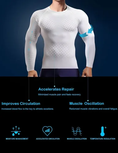 Vista 2 de HOPLYNN Paquete de 45 camisetas de compresión de entrenamiento para hombre, manga largacorta, camiseta atlética para deportes