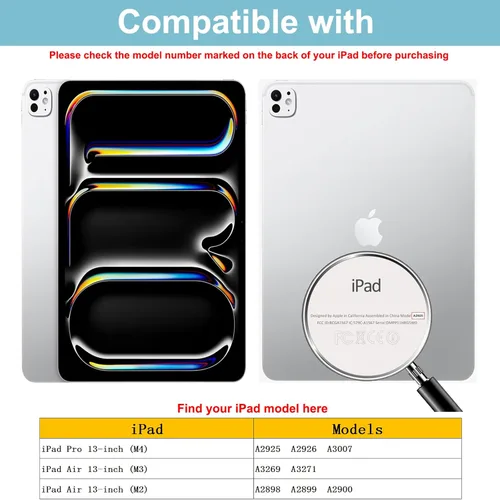 Vista 8 de Protector de pantalla de vidrio templado antiluz azul de 13 pulgadas [2 unidades] para iPad Pro/iPad Air de 13 pulgadas (M4/M3/M2) (M3)