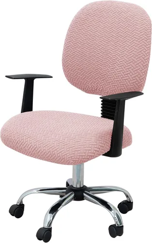 Vista 22 de MIFXIN - Fundas elásticas para silla de oficina de Jacquard, 2 piezas para sillas de escritorio o de la computadora, protector universal