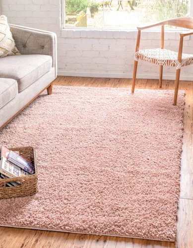 Vista 52 de Unique Loom Colección Davos Shag - Alfombra Lino
