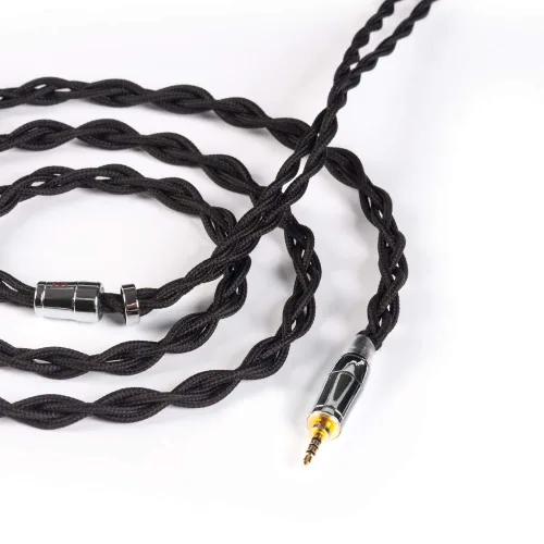 Vista 5 de KBEAR - Cable de auriculares de 4 núcleos y 2 pines [suave], cable de actualización 5N UPOCC Singel, cable desmontable IEM con enchufe de 0.098 in