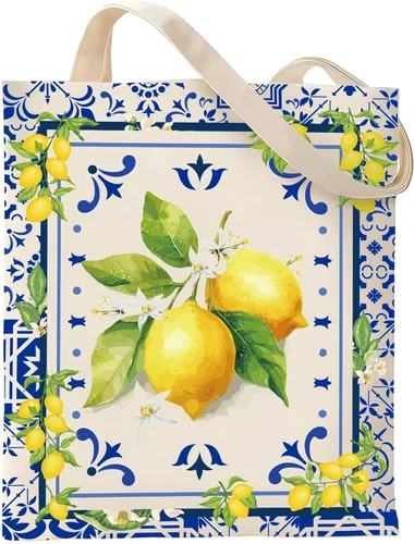 Vista 12 de Bolsa de Lona VeloKomo para Regalo - Divertidas Bolsas de Tela Reutilizables Vintage para Mujeres Amantes de las Compras y la Lectura