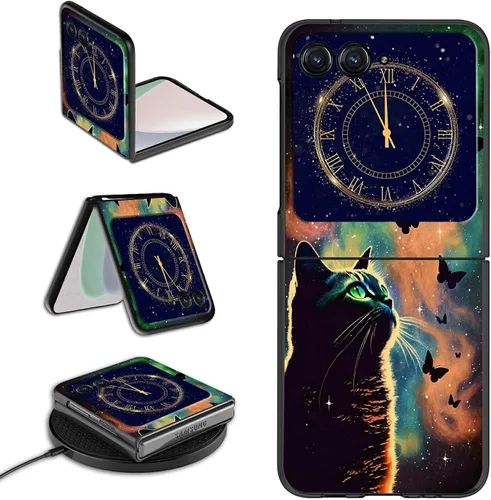 Vista 13 de Rossy Funda para Motorola Razr Plus 2023 para Moto Razr+ 2023 con patrón de niña africana para mujeres y hombres, ultra delgada, ligera