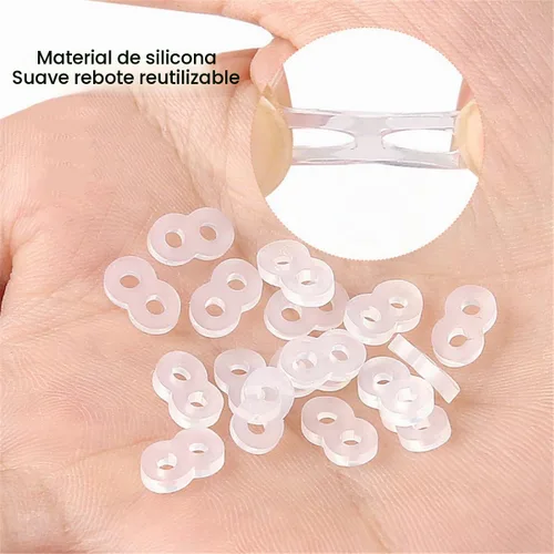 Vista 3 de Juego de herramientas de corrección de uñas encarnadas, 2 clips de inserción de acero inoxidable para tratamiento de uñas encarnadas, tiras