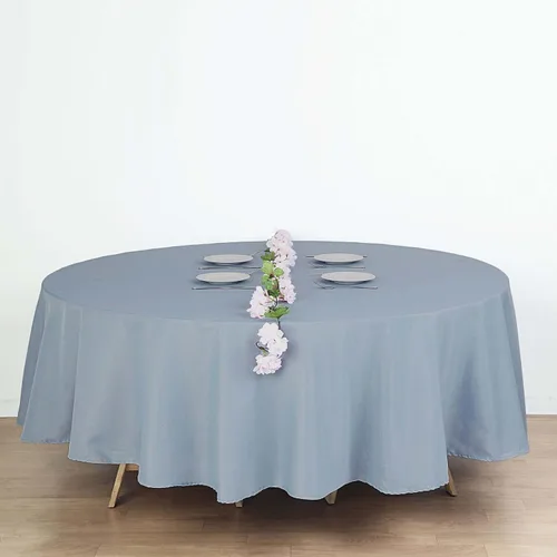 Vista 100 de Efavormart - Mantel redondo de poliéster de 108 pulgadas, 108 pulgadas, para bodas, fiestas, banquetes, restaurantes, color verde manzana
