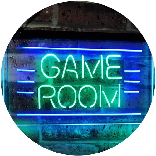Vista 20 de ADVPRO Game Room Man Cave Bar Display Dual Color LED Neon Sign Azul y Rojo 12 "x 8.5" st6s32-i2338-br azul y Red