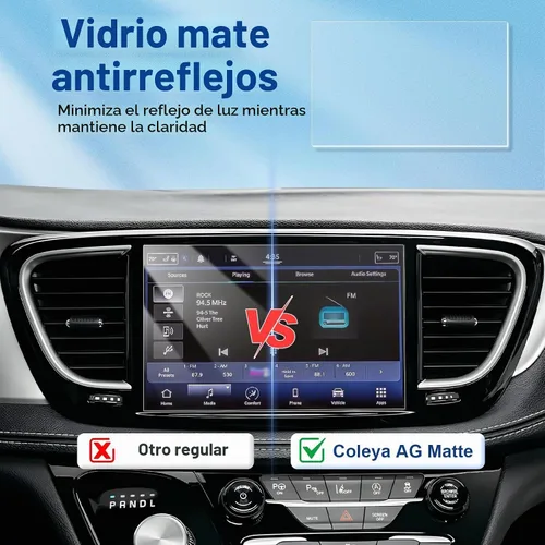 Vista 3 de Protector de pantalla Pacifica mate antirreflejos 2021-2026, para Chrysler Pacifica (Select/Limited/Pinnacle/Touring) Pantalla táctil de 10.1