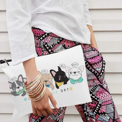 Vista 5 de IENDY Regalos para tías amantes de los pollos morados, bolsa de maquillaje de Las Vegas para mujeres, amigas, regalo de cumpleaños, bolsa de viaje