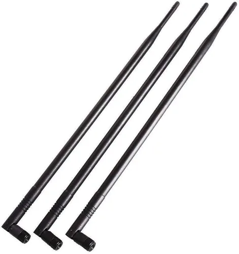 Vista 8 de Antena de tres bandas WiFi 6E 2X 10dBi 2.4GHz/5GHz/5.8GHz de alta ganancia MIMO RP-SMA macho para enrutador WiFi, tarjeta PCIe, adaptador