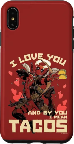 Vista 21 de Marvel Deadpool I Love You and by You I Mean Tacos - Carcasa para iPhone 17