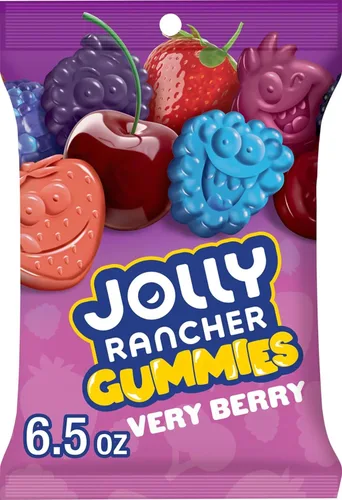 Vista 9 de JOLLY RANCHER Gummies Very Berry Dulces con Sabor a Fruta, Bolsa de 6.5 onzas