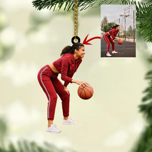 Vista 13 de Adorno fotográfico personalizado para árbol de Navidad 2D, adorno de Navidad personalizado con foto, regalos de Navidad para amigos familiares