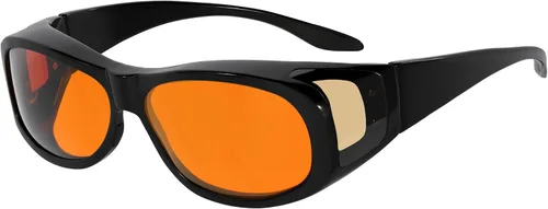 Vista 13 de Eyekepper Blue Light Reduction Fitover Glasses with Amber Lens Computer Glasses for Digital Screen,Wear Over Most Eyewear or Alone for