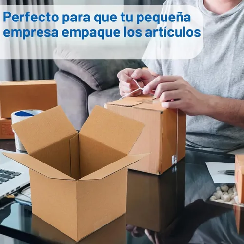 Vista 6 de Peohud Cajas de envío de 5 x 5 x 5 pulgadas, paquete de 30 cajas de cartón corrugado, cajas de correo de cubos pequeños para embalaje, mudanza