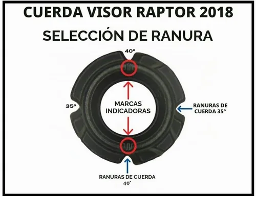 Vista 3 de HAMSKEA Archery Solutions 1/4", 1/8", 3/16" Mira Anti-Reflex Raptor de Aluminio para Arco de Caza