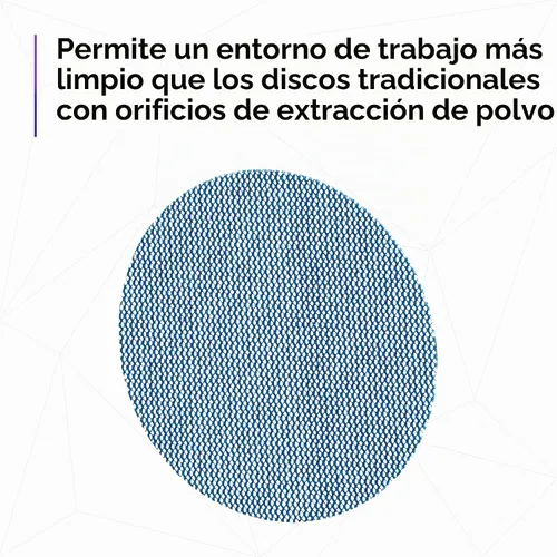 Vista 4 de 3M Xtract Net Disc 310W, discos de fibra abrasivos de 5 pulgadas, paquete múltiple de 12 piezas con velcro, 80+, 120+, 180+, 220+, 240+, 320+