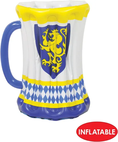 Vista 3 de Beistle Hielera inflable de la taza de cerveza del Oktoberfest – Enfriador de bebidas, contenedores de bebidas para fiestas, enfriador de bebidas