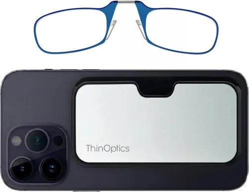 Vista 12 de Always With You by ThinOptics Classic Readers + Attachable Glasses Case Funda negra/marcos negros