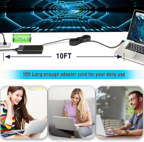 Vista 6 de WZXHU Cargador para laptop de 200 W compatible con HP Victus Gaming 15 16 Omen Pavilion 15 16 17 Zbook 15 17 ZBook Fury Create Studio Envy 15 2020