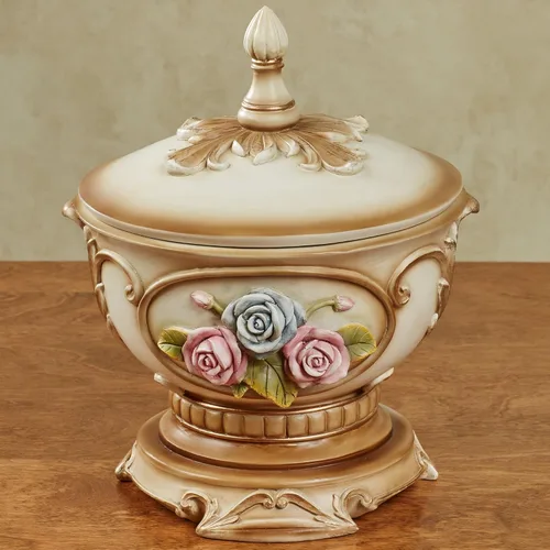 Vista 2 de Touch of Class Emmalynn - Cuenco cubierto de rosas multicolor pastel