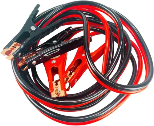 Vista 2 de Cable de refuerzo de calibre 6 de 16 pies Abrazaderas codificadas por colores Chapado en cobre de 400 amperios Sin enredos Bolsa