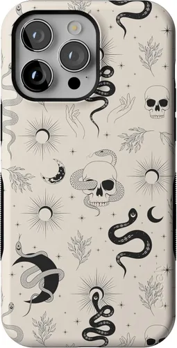 Vista 14 de Casely - Funda para iPhone 14 Pro Max, flores pintadas, Frida Kahlo Floral Girly, compatible con MagSafe
