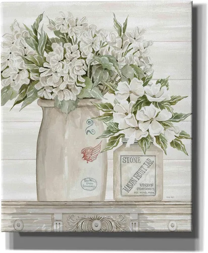 Vista 3 de Epic Graffiti 'Floral Country Crocks' de Cindy Jacobs, arte de pared en lienzo, 12 x 16 pulgadas