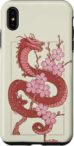 Vista 11 de iPhone 16 Japanese Dragon in Cherry Blossom Case
